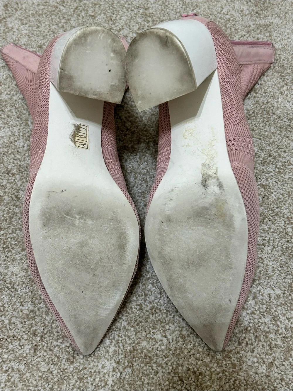 Jeffrey Campbell Dusty Rose Knit Pointed Sock Booties size 9
